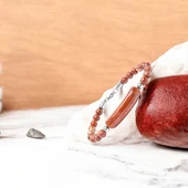 Kırmızı Jasper Doğaltaş Çelik Halat Ve Çelik Klipsli Bileklik 31832B19D5 thumbnail 2