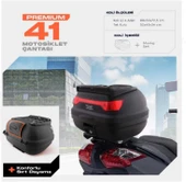 WOGEN 41 LİTRE PREMİUM SIRT DAYAMALI MOTOSİKLET ÇANTASI - SİYAH - 1405 004 - 1