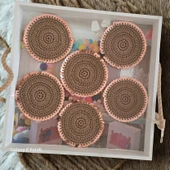 Kahverengi Pullu Bardak Altlığı thumbnail 3