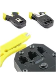 Network Kurulum Seti 3’lü Pense Seti + Test Cihazı + 100 Adet RJ45 Konnektör + Kep Kep - 5