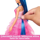 Barbie Mavi Saçlı Prenses Bebek HRR16 - 5