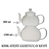 Cam Çaydanlık Takımı Ateşe Dayanıklı - 3