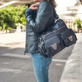 Lederax Suni Deri Çok Bölmeli Omuz Çantası LD511 thumbnail 1