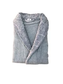 Royam 2 Parça %100 Pamuklu Kısmi Kadife Tek Kişilik Bornoz Seti thumbnail 2