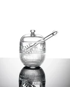 Madame Coco Abeille Kaşıklı Cam Bal Kavanozu - Şeffaf - 240 ml - 5