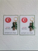 64 Adet Kişiye Özel Asker Kına Hatırası Dağıtmalık Hediyelik Yeşil Anahtarlık ve Paketlenmiş Kına thumbnail 2