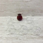 Borosilikat Cam Çay Bardağı – Isıya Dayanıklı Şeffaf Tasarım 6 Adet - 5