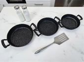 MyBru Döküm Omlet Tava 3'lü Set 18-20-22 Cm - 7