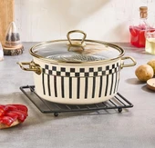 Prime Cream Emaye Kızartma Tenceresi – 22 CM - 2