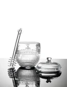 Madame Coco Abeille Kaşıklı Cam Bal Kavanozu - Şeffaf - 240 ml - 6