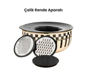 Prime Cream 5 Parça Rendeli Saklama ve Karıştırma Kabı – 24 CM - 6
