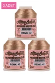 3 Adet Altınbaşak Oya ve Dantel İpi 20 gr - Royaleks - No: 042 - 1