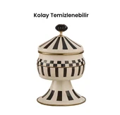 Prime Cream Ayaklı Şekerlik Emaye - 4
