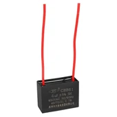 4UF 450VAC Siyah 10Cm Kablolu Kare Tip Kutupsuz Kondansatör thumbnail 2