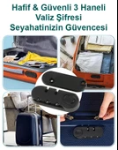 Hafif & Güvenli 3 Haneli Valiz Şifresi 2 Adet thumbnail 4
