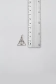Minimal Harry Potter Ölüm Yadigarları Kolye Ucu - Antik Gümüş Kaplama - Kadın Erkek - 2