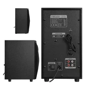 Mikado MD-370BT 38W Siyah BT/AUX/USB/FM/LED Işıklı Multimedia Speaker 2+1 Ses Sistemi - 4