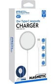 W1 Magsafe Uyumlu Kablosuz Type-c Şarj Cihazı 15w Hızlı Şarj Yeni Nesil Kablosuz Şarj Alet - 3