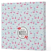 Flamingo 4 - Çizgisiz Yan Boyamalı Defter - 1