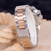 Yeni Sezon Roma Rakamlı Gümüş Renk Çelik Kordonlu Erkek Kol Saati ST-303988 - 2