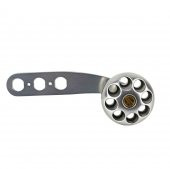 Accurate Reel Handle H-60 Silver Knob - 1