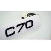 DK Tuning C70 Siyah ABS 3M 3D Bagaj Yazı Logo Volvo İle Uyumlu - 1