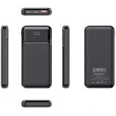 POWERBOOST NIGHT 115B 10000mAh 22.5W LCD GizliLED Siyah Taşınabilir Şarj Cihazı Powerbank - 3