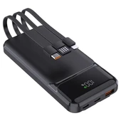 PowerBoost NIGHT 135B 10000mAh 22.5WDahiliKablo LCD GizliLED Siyah Taşınabilir Şarj Cihazı Powerbank - 2