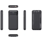 POWERBOOST NIGHT 125B 10000mAh 22.5W Dahili Kablolu LCD Siyah Taşınabilir Şarj Cihazı Powerbank - 3