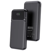 POWERBOOST NIGHT 115B 10000mAh 22.5W LCD GizliLED Siyah Taşınabilir Şarj Cihazı Powerbank - 2