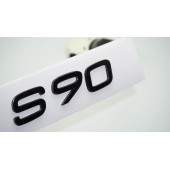 DK Tuning S90 Siyah ABS 3M 3D Bagaj Yazı Logo Volvo İle Uyumlu - 1