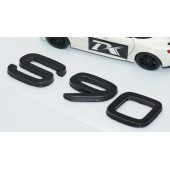 DK Tuning S90 Siyah ABS 3M 3D Bagaj Yazı Logo Volvo İle Uyumlu - 3