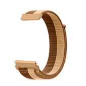 Samsung Galaxy Watch 4 5 6 7 Seri 40 42 43 44 46 47mm Cırt Cırtlı Yumuşak Spor Kumaş Örgü Kordon  Kahverengi thumbnail 2