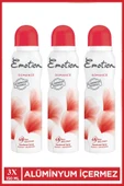 3 Adet Emotion Romance Kadın Vegan Deodorant 150 Ml Hızlı Kurur, Leke Bırakmaz - 1