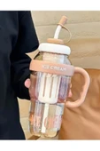 Süzgeçli Sporcu Matarası Kahverengi Detox Su Şişesi Ice Cream - 2