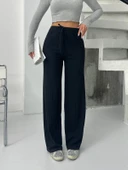 Fitilli şardonlu pantolon siyah a4058 thumbnail 1