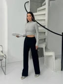 Fitilli şardonlu pantolon siyah a4058 thumbnail 4