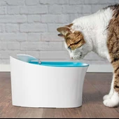 Omnipazar SY-5099 Kedi ve Köpek Otomatik Su Pınarı 2,5 Litre Turkuaz - 2