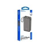 Pw-109 10000mah 22.5w Süper Hızlı Şarj Powerbank - Lcd Ekranlı, Type-c Dahili Kablo, 3 Cihaz Şar thumbnail 3