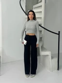 BİÇOMİ Fitilli şardonlu pantolon siyah a4058 thumbnail 6