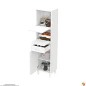 Modilayn VİO Çok Amaçlı Dolap: (40x163.4x32,5 cm) ölçülerinde, çekmeceli ve kapaklı mutfak dolabı. thumbnail 6