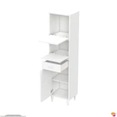 Modilayn VİO Çok Amaçlı Dolap: (35x163.4x32,5 cm) ölçülerinde, çekmeceli ve kapaklı mutfak dolabı. - 8