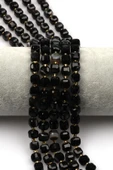 Siyah Akik Doğal Taş Dizi 7 mm Küp Kesim thumbnail 1