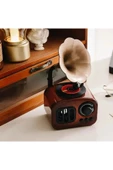 İB GLOBAL Klasik Radyo Görünümlü Gramofon Müzik Kutusu Retro Tarzı Ev Dekorasyon Hediyelik Süs Eşyası - 6