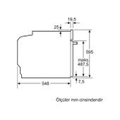 Bosch HUA736EN0T 76 L Buhar Destekli Ankastre Fırın thumbnail 4