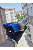 İB GLOBAL Yanık Egzoz Ucu Çift Çıkış Eğik Kafa thumbnail 3