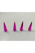 İB GLOBAL Pembe Sivri Sibop Kapağı Plastik 4'lü - 1