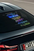 İB GLOBAL Araba Arka Cam Yazıları, Hologramlı Yeni Model,yan Kapı, Yan Cam Stickerı Tek Fiyat Oto, Motor thumbnail 3