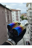 İB GLOBAL Yanık Egzoz Ucu Çift Çıkış Düz Egzoz Kafası thumbnail 1