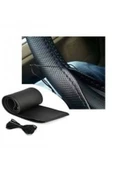 İB GLOBAL Siyah Dikişli Direksiyon Kılıfı 51x11 cm thumbnail 2